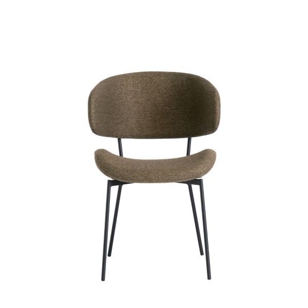 Willow Fabric Dining Chair - Olive Green