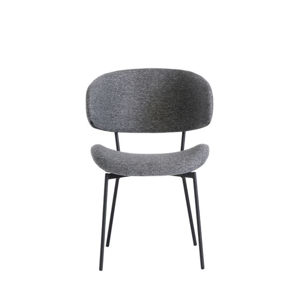 Willow Fabric Dining Chair - Dark Grey