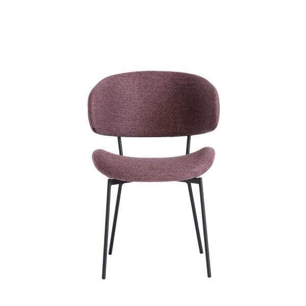 Willow Fabric Dining Chair - Dusky Rose