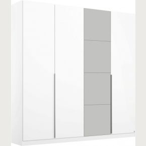 Rauch Bellezza White and Grey 4 Door Hinged Wardrobe 
4 Door hinged wardrobe with premium interior 