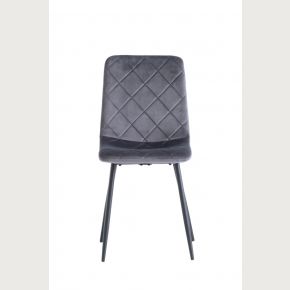 4 x Stella Velvet Dining Chair - Grey