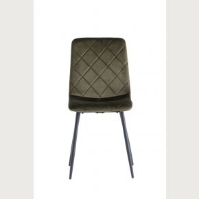 4 x Stella Velvet Dining Chair - Juniper Green