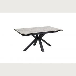 Phoenix Ceramic Grey Marble Top Ext Dining Table