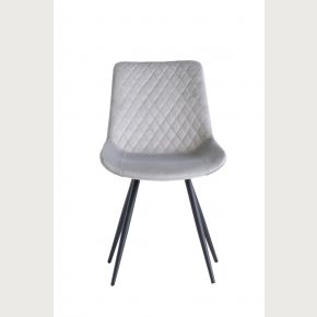 4 x Mabelo Velvet Dining Chair - Silver