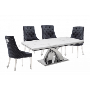 Ottavia dining table
Marble dining table
white marble dining table
Chelsea Chairs