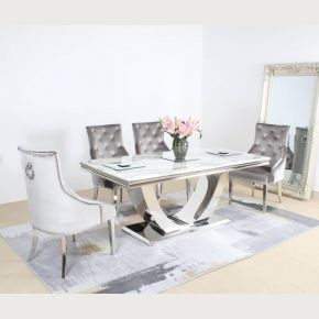 Chelsea White Bone Marble Top Dining Table
White Marble Dining Table 
6 Seater Marble Dining Table
8 Seater Marble Dining Table
Denver White Marble Dining table