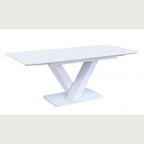 Rafaelo High Gloss White 1200/1600 cm Ext Dining Table