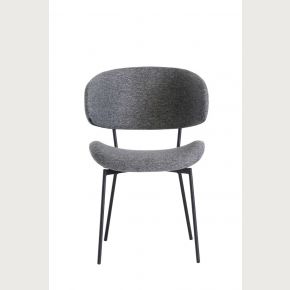 Willow Fabric Dining Chair - Dark Grey