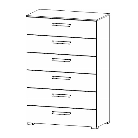 6 drawers wide chest
