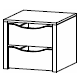 interior drawer (2 drawers 45cm)
