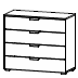 chest of drawers (4 drawers)
