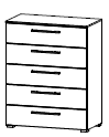 chest of drawers (5 drawers)