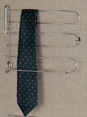 Swiveling Tie Rack